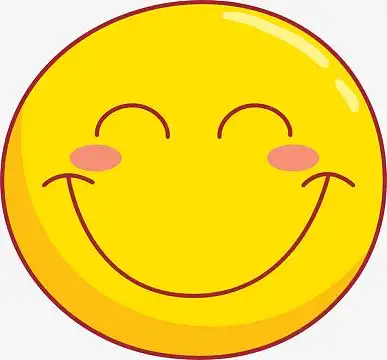 黄色可爱笑脸表情