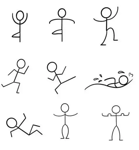 人简笔画格斗视频格斗火柴人简笔画运动的火柴人简笔画惊现灵魂画师