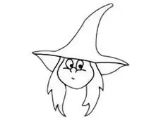 巫婆简笔画简单画法步骤步骤教程及图片大全