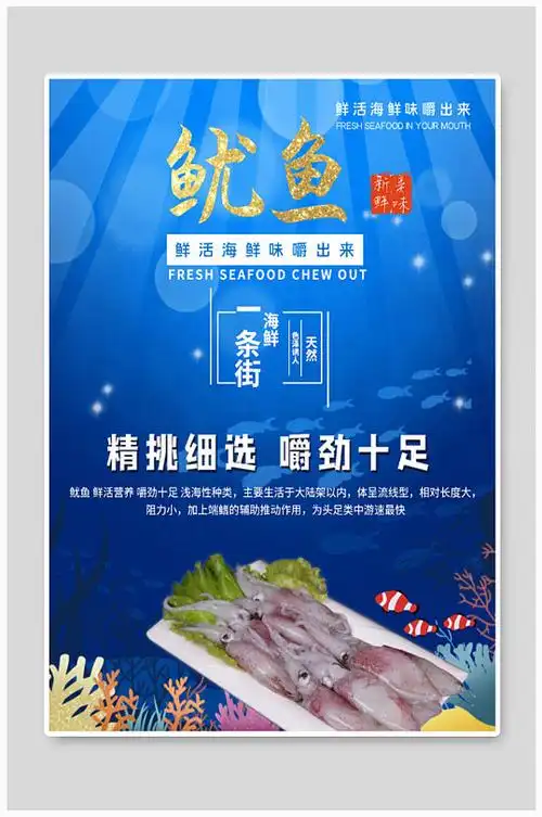 鱿鱼广告图片,铁板鱿鱼广告图片大全_大山谷图库