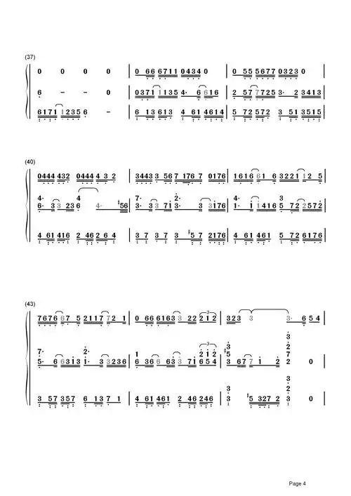 走着走着就散了简谱-庄心妍-有些事看着看着就淡了5