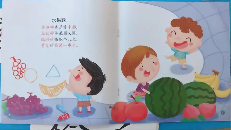 写美篇小游戏:       西瓜爷爷开火车,咔嚓咔擦去旅行;       苹果