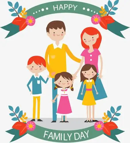 幸福的一家五口