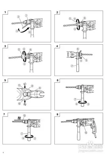 hitachi d 10vj&bull;d 13vh手提电钻使用说明书:[1]