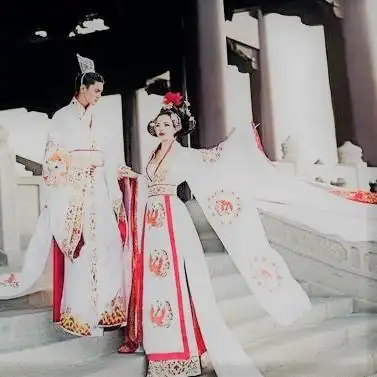 白色婚服是西方传入中国的?古代已有白色婚服,还典雅大方