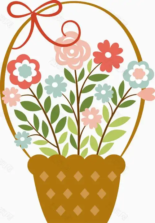 花篮免抠元素免费下载,图片编号377282,万素网