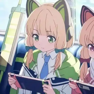 动漫闺蜜头像,可爱系的瞳孔里都是迩