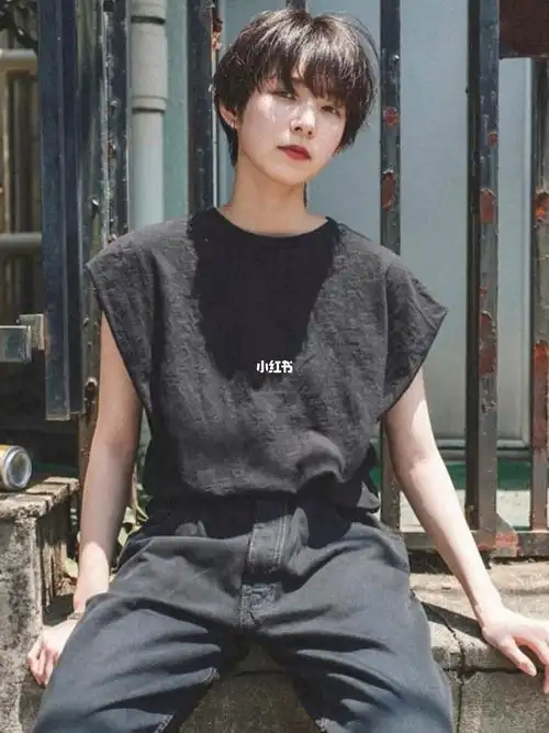 盐系少年感|日系短发可酷可盐|减龄显脸小75