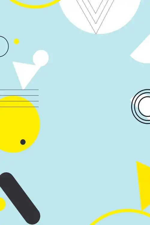 线条蓝黄创意高端几何创意海报背景