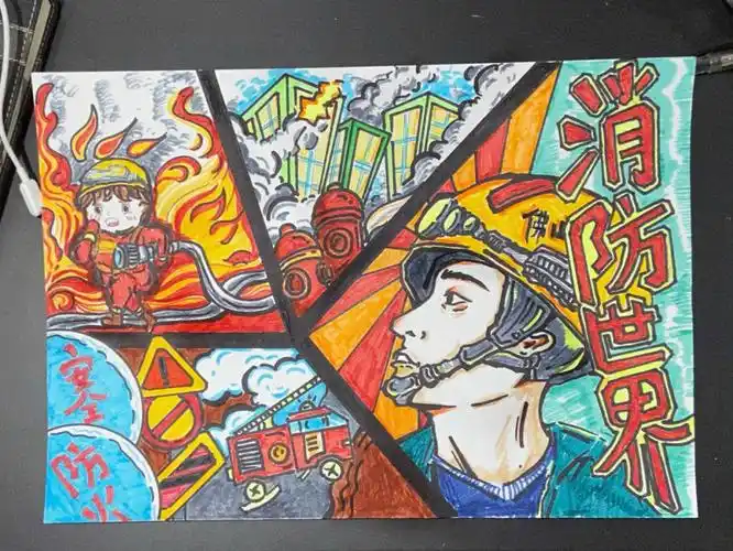 消防安全主题绘画