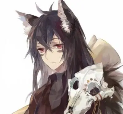 com 狼耳帅气红瞳