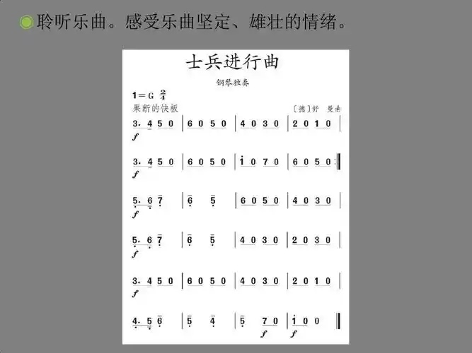 士兵进行曲 课件ppt