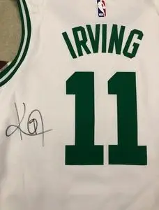 凯尔特人欧文亲笔签名球衣 欧文签名球衣