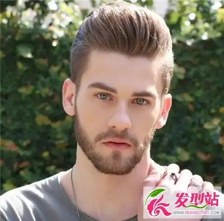 男生大背头 帅气西装头