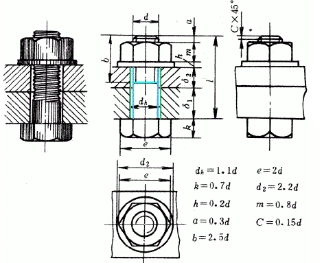 职业教育 职高对口 > 螺纹连接图—螺纹紧固件画法螺纹紧固件的规定