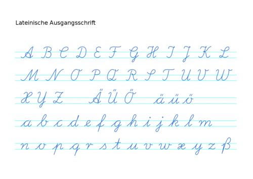 德国人如何手写30个字母?第一种就看不懂……_沪江德语学习网