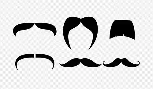 胡子元素素材eps格式_设计素材免费下载_vrf高清图片400345093_摄图网