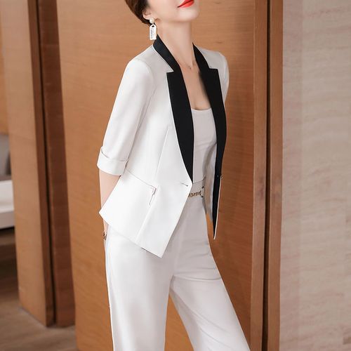 总裁西装套装女神范时尚春夏新款修身气质工作服职业正装高端西服