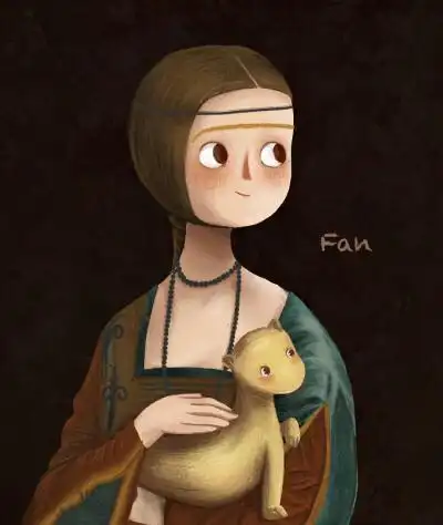 卡哇伊°|可爱的世界名画头像