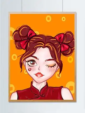 双丸子头 i>闺 /i> i>蜜 /i>头像三人