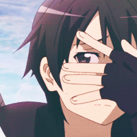 刀剑神域桐人桐谷和人萌萌哒动态图