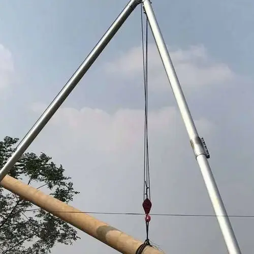 立杆三脚架起重三角架电杆立杆机 博信达电力图片