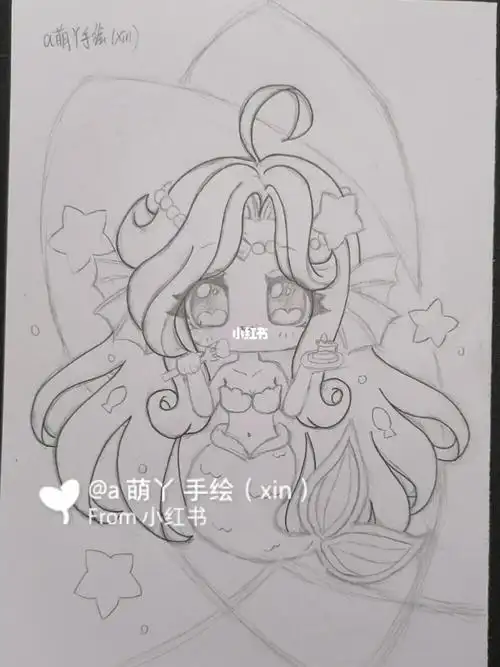 双鱼十二星座原创简笔画手绘画画的日常教程绘画手绘星座简笔画