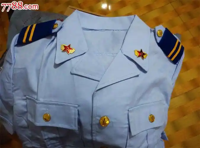 全新87式制式空军干部月白衬衫1号3型