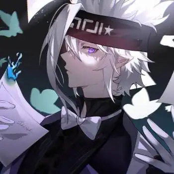 摸鱼_凹凸世界格瑞平涂日系插画摸鱼绘画作品