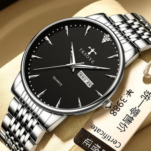 2024年新款手表男士瑞士腕表机械全自动简约时尚十大防水石英品牌