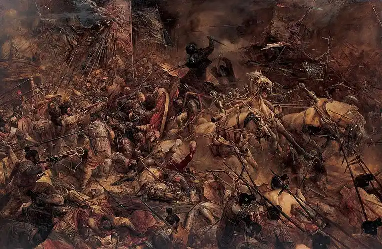 油画作品《国殇》