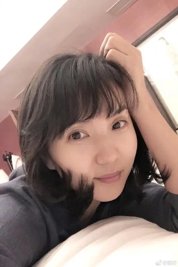 万人迷陈好罕见晒素颜自拍39岁的她剪了短发依然惊艳