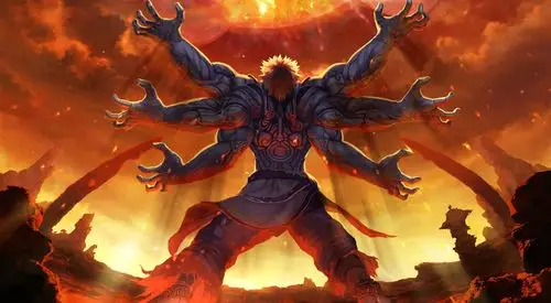 画面是主角化身六臂阿修罗面对大日的场景,非常的霸气,喜欢的玩家就来