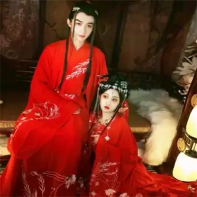 唯美一对古风汉服情侣头像古风情头真人汉服图片