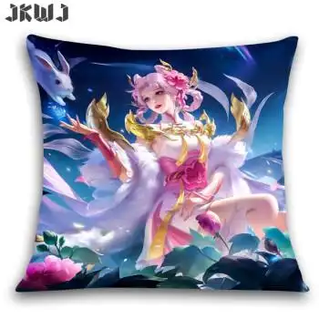 王者荣耀周边抱枕动漫卡通抱枕双面来图定制貂蝉妲己瑶暃游戏靠垫嫦娥