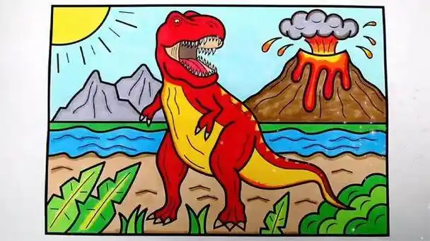 霸王龙简笔画 霸王龙简笔画凶猛