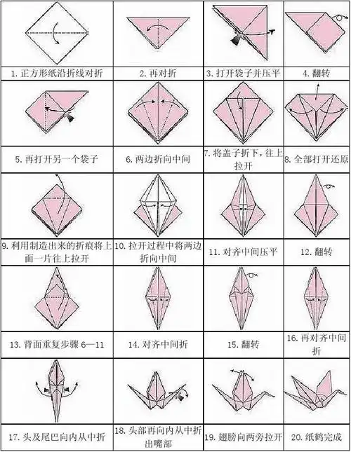 千纸鹤的折法大全