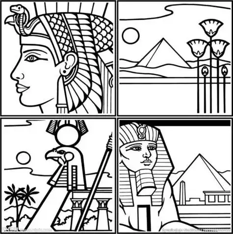 金字塔简笔画金字塔简笔画图片大全彩色