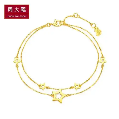 chow tai fook 周大福 17916系列 e122824 女士手链 22k金