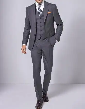 全国上门量体登霸虎全羊毛西装定制男量身定做高端结婚新郎西服套装量