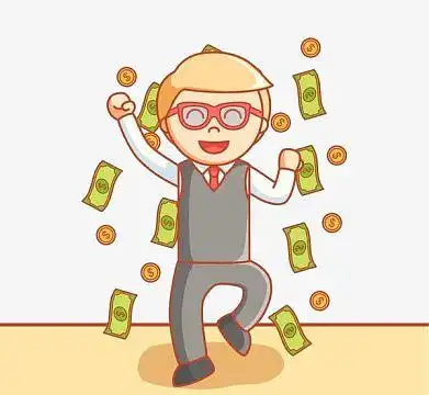 有钱任性数钱免抠素材png财富有钱人png矢量人物素材有钱人与金钱png