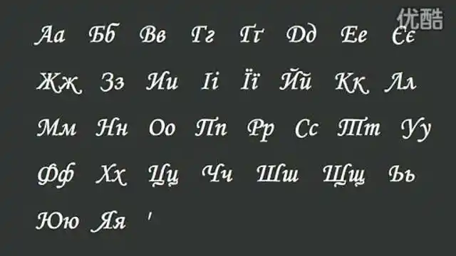 乌克兰语讲座1(字母表)