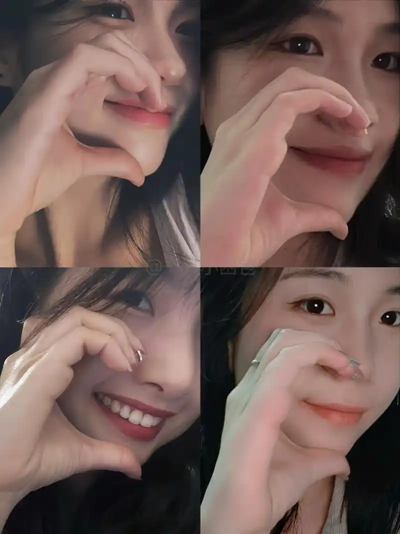 超适合方圆脸的比心💗拍照姿势,氛围感真的绝绝子,赶紧来学~