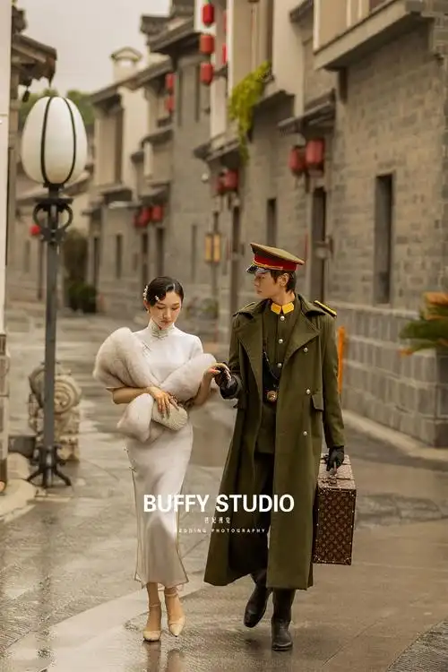 知乎新新娘丨民国复古军阀风婚纱照军阀太太婚纱照民国复古电影风忍