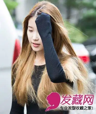 淑女气质披肩的长发直发发型清新唯美动人