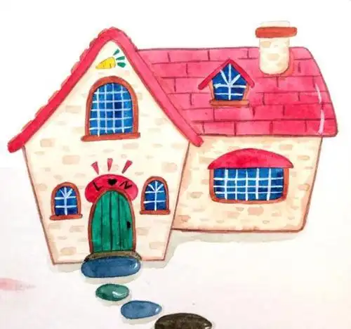 素材大全|10种不同房子画法看看你喜欢哪一个以下是房子彩色简笔画