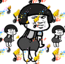 蘑菇头_跳舞表情