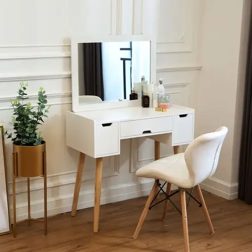 北欧式梳妆台简欧化妆台迷你化妆桌卧室小户型经济型网红ins风