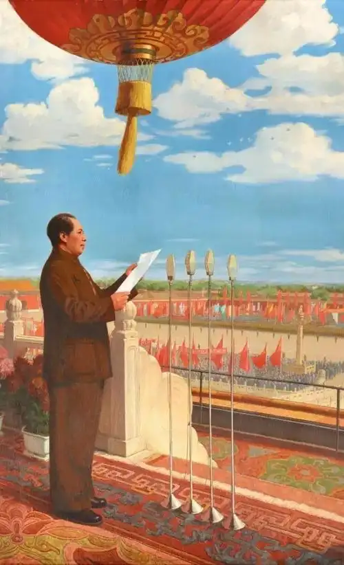 《开国大典》油画局部欣赏