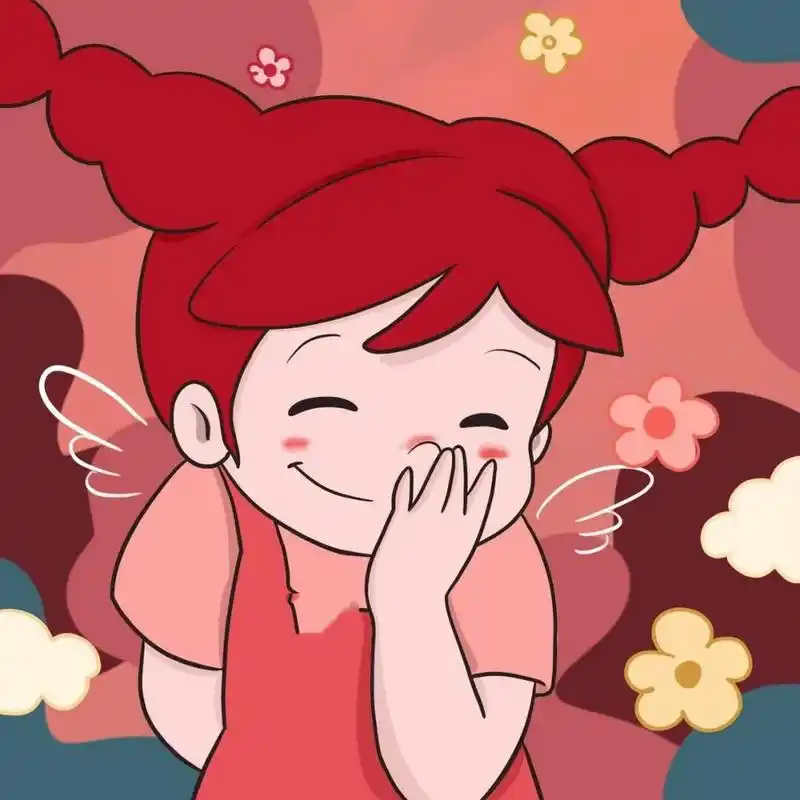 4.12红色系可爱女生动漫头像91 红色系的来啦!